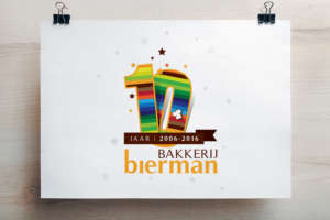 Bakkerij Bierman Jubileum Logo
