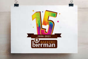 Bakkerij Bierman 15 Jaar Logo